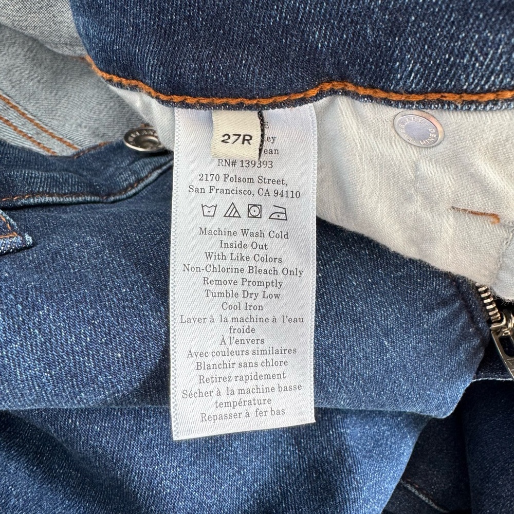 NWT Everlane Women's High-Key Stovepipe Jean in Dark Indigo - Picture 11 of 12